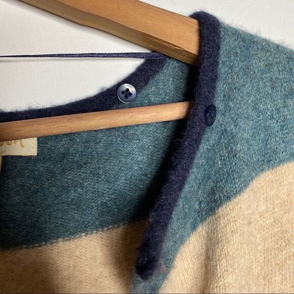 Monsoon Multicolor Striped Lambswool Sweater Cardigan - Picture 6 of 9